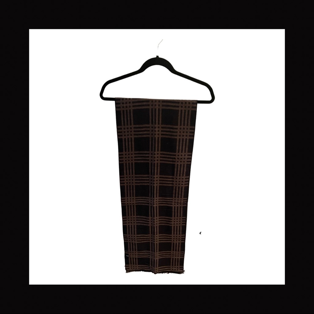 Tahari Light & Dark Brown Reversible Scarf